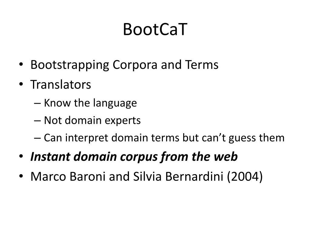 bootcat