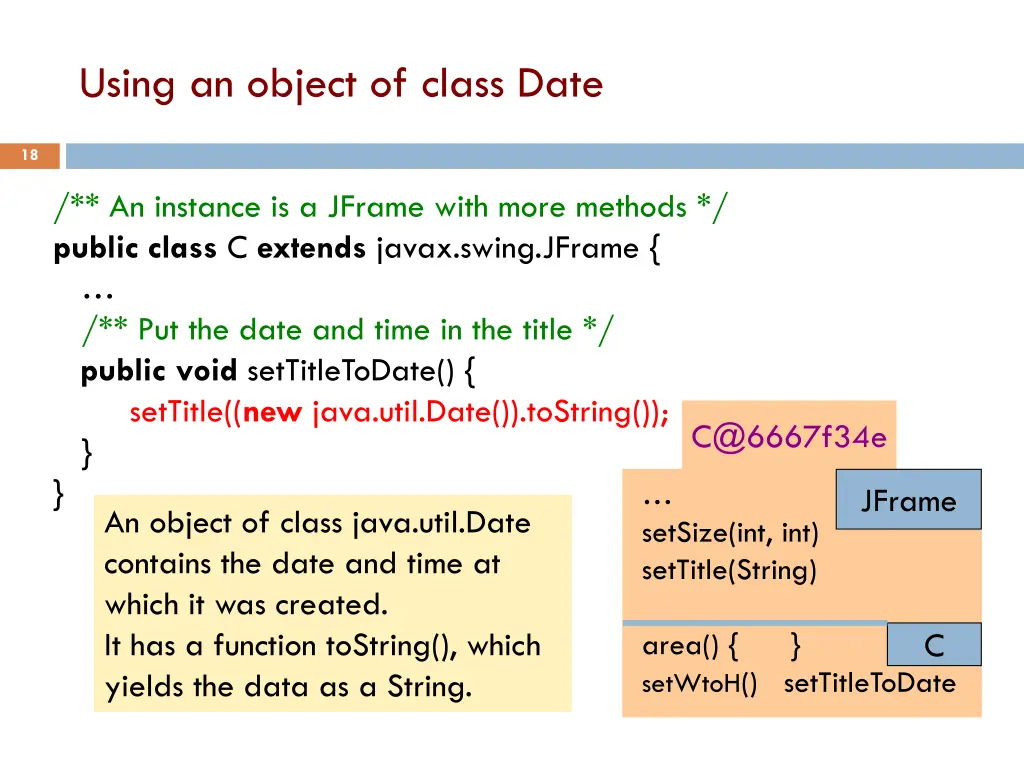 using an object of class date