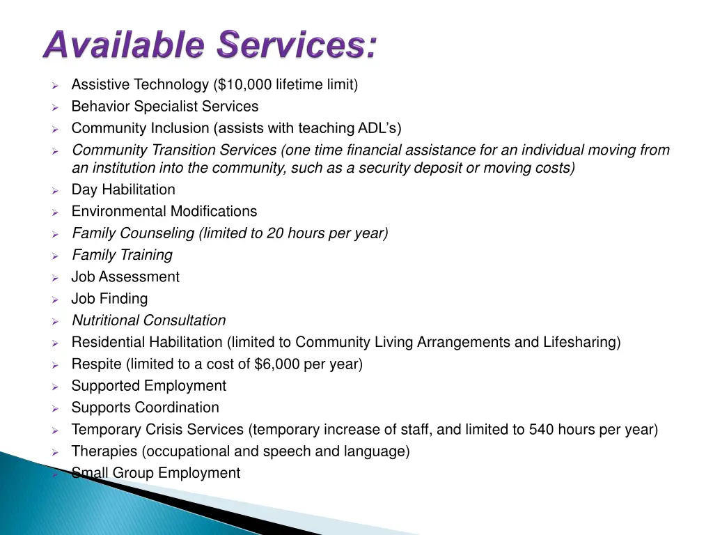 assistive technology 10 000 lifetime limit