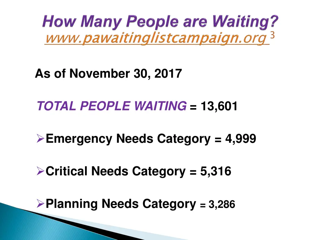 www pawaitinglistcampaign org