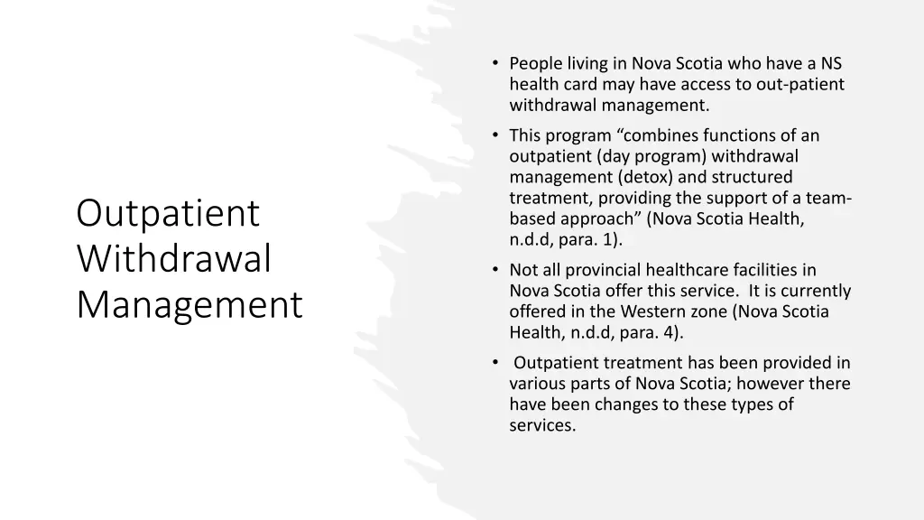 people living in nova scotia who have a ns health