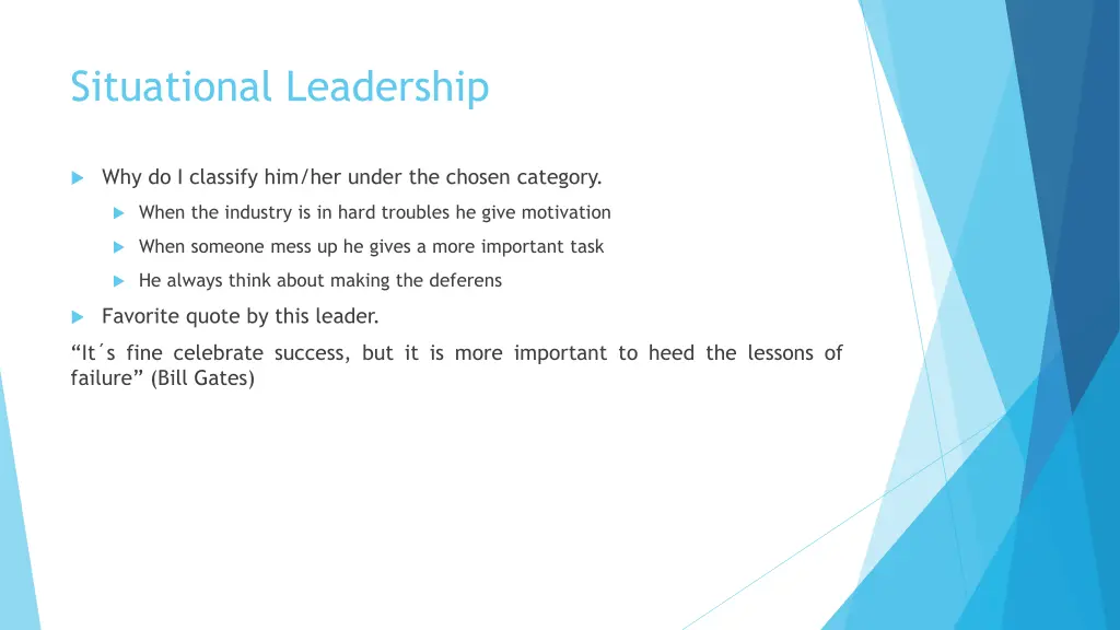 situational leadership