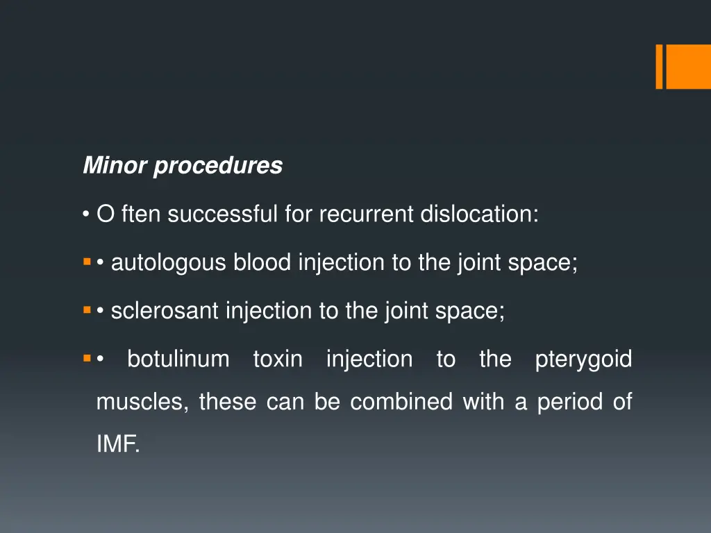 minor procedures
