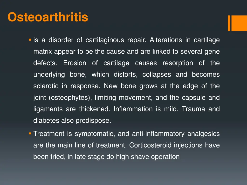 osteoarthritis