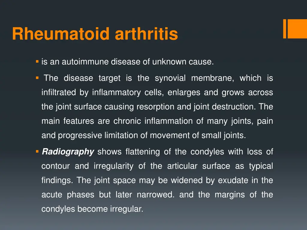 rheumatoid arthritis