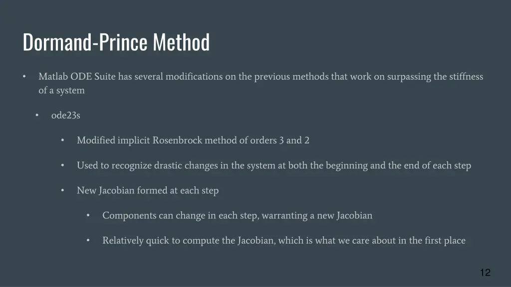 dormand prince method