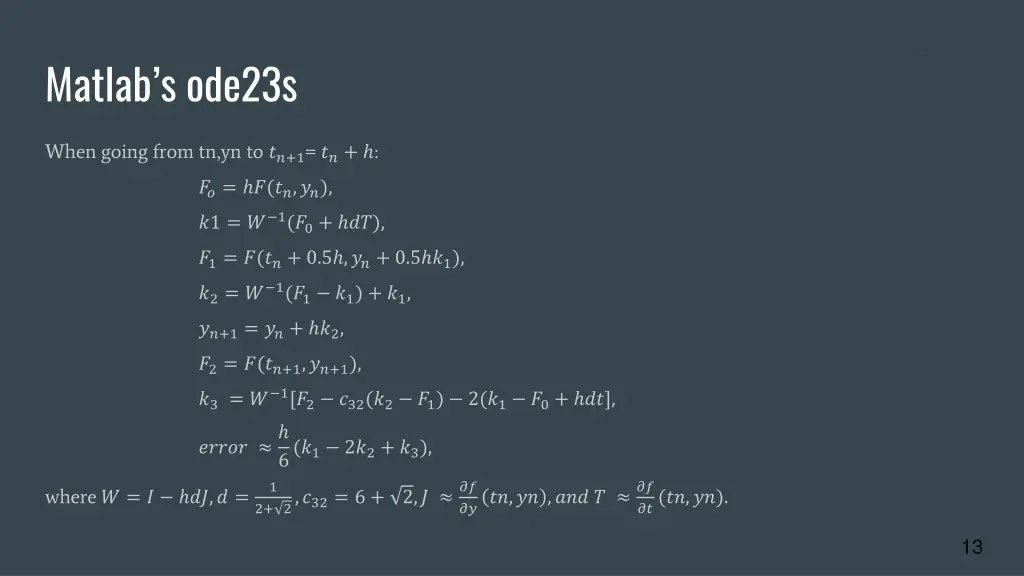 matlab s ode23s