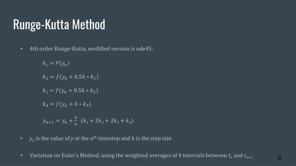 runge kutta method