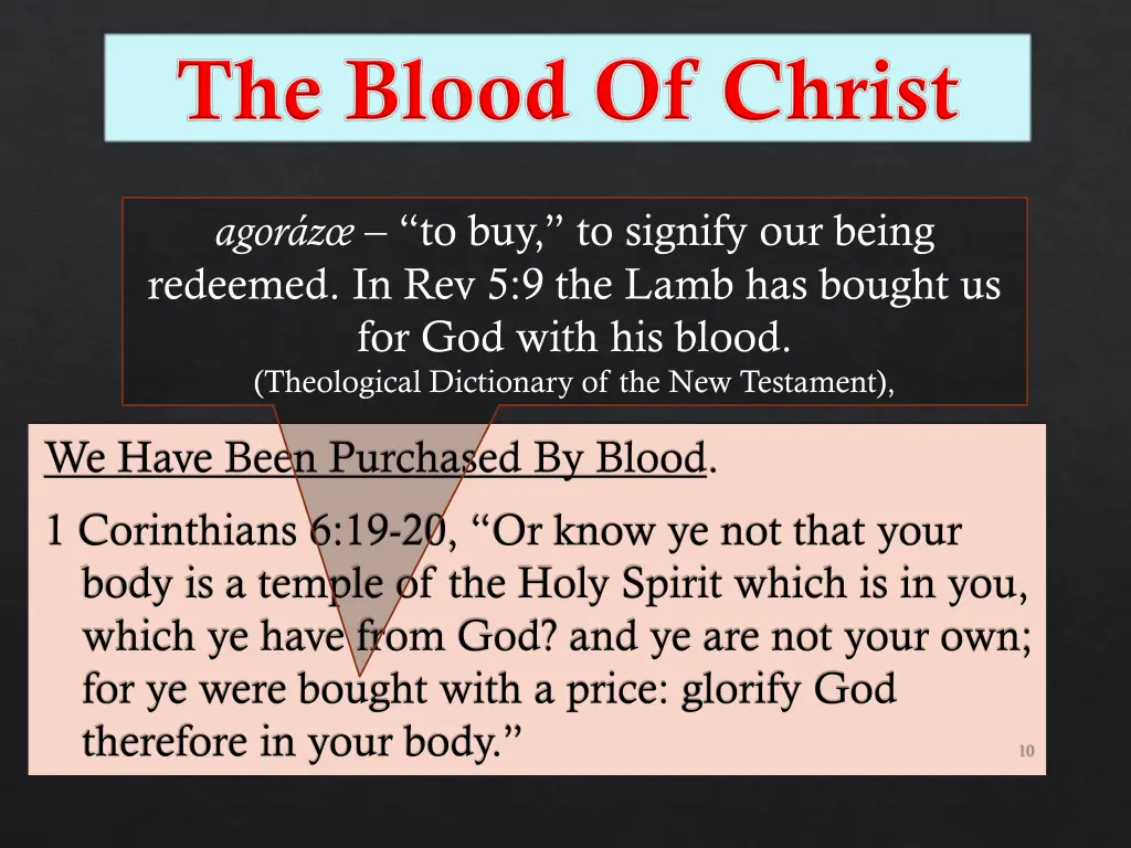 agor z to buy to signify our being redeemed