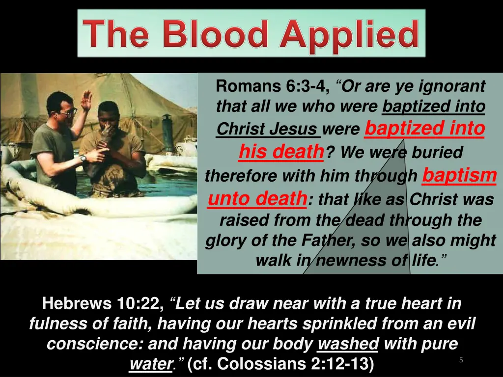 romans 6 3 4 or are ye ignorant that
