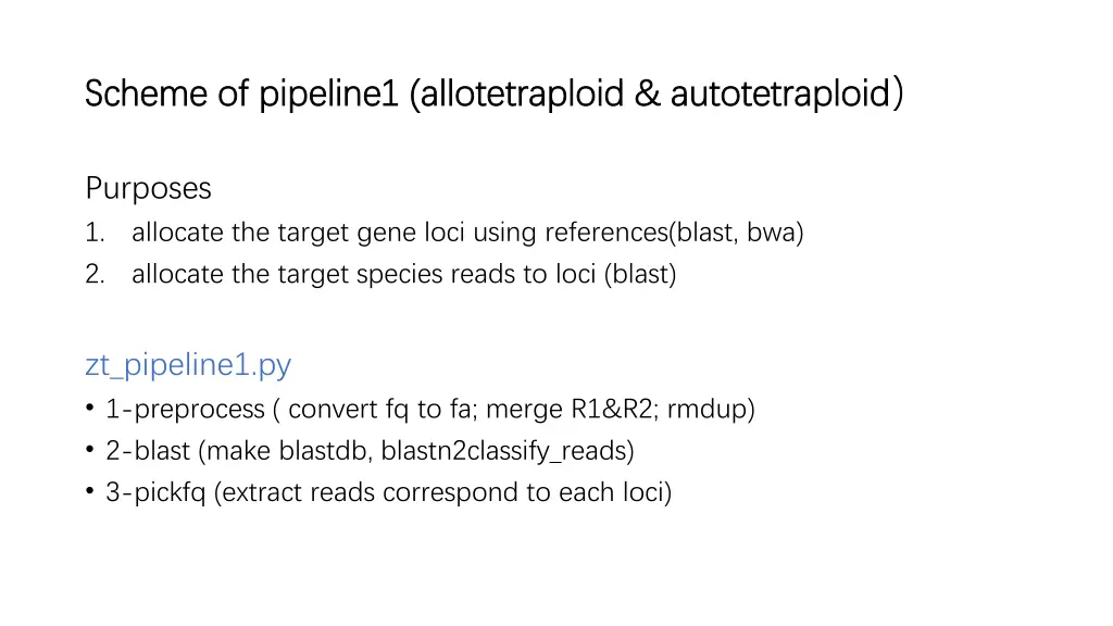 scheme of pipeline1 allotetraploid autotetraploid
