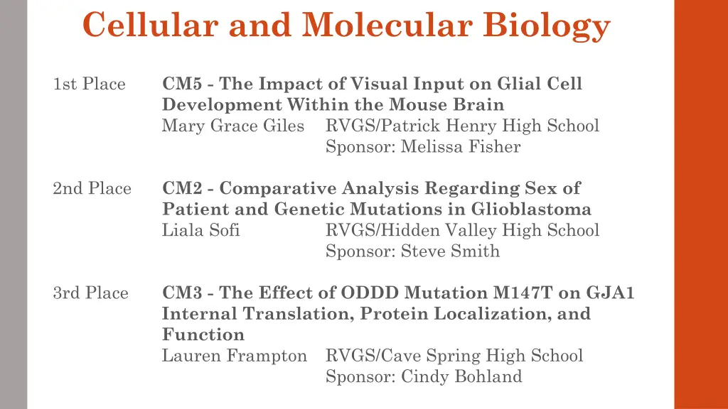 cellular and molecular biology