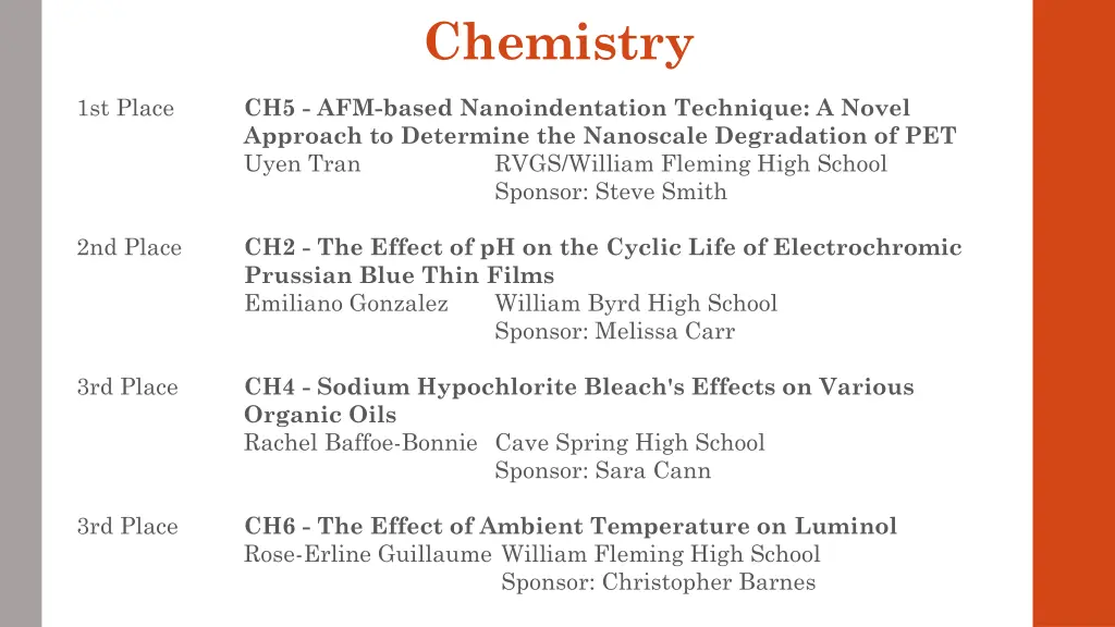 chemistry
