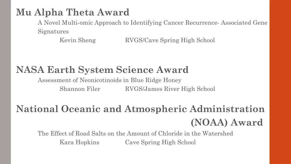 mu alpha theta award a novel multi omic approach