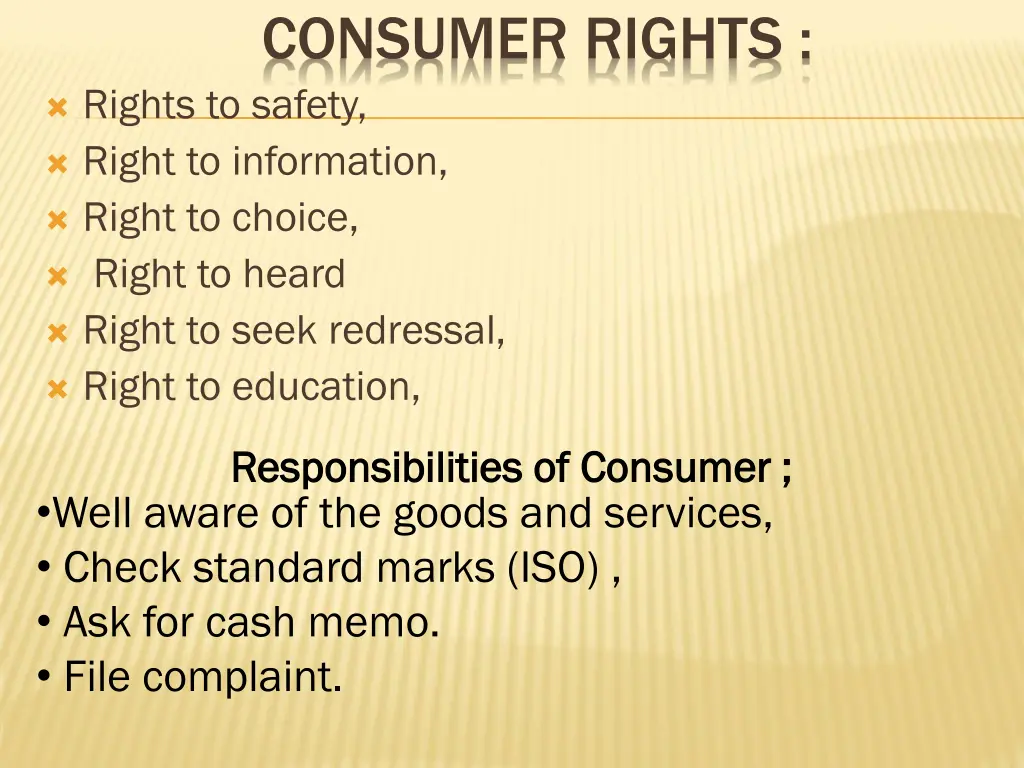 consumer rights