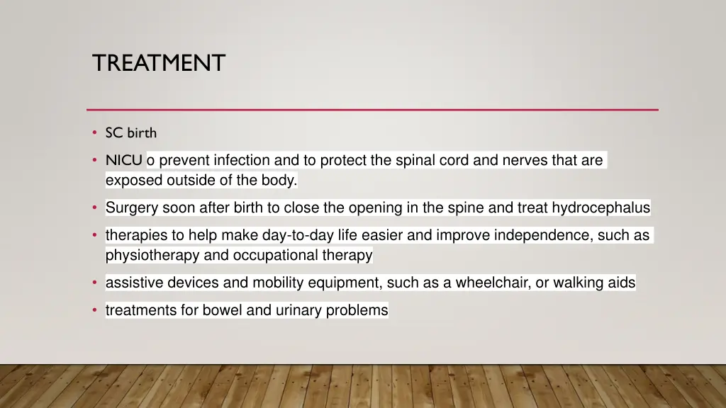 treatment