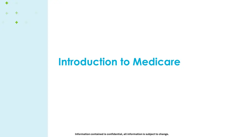 introduction to medicare