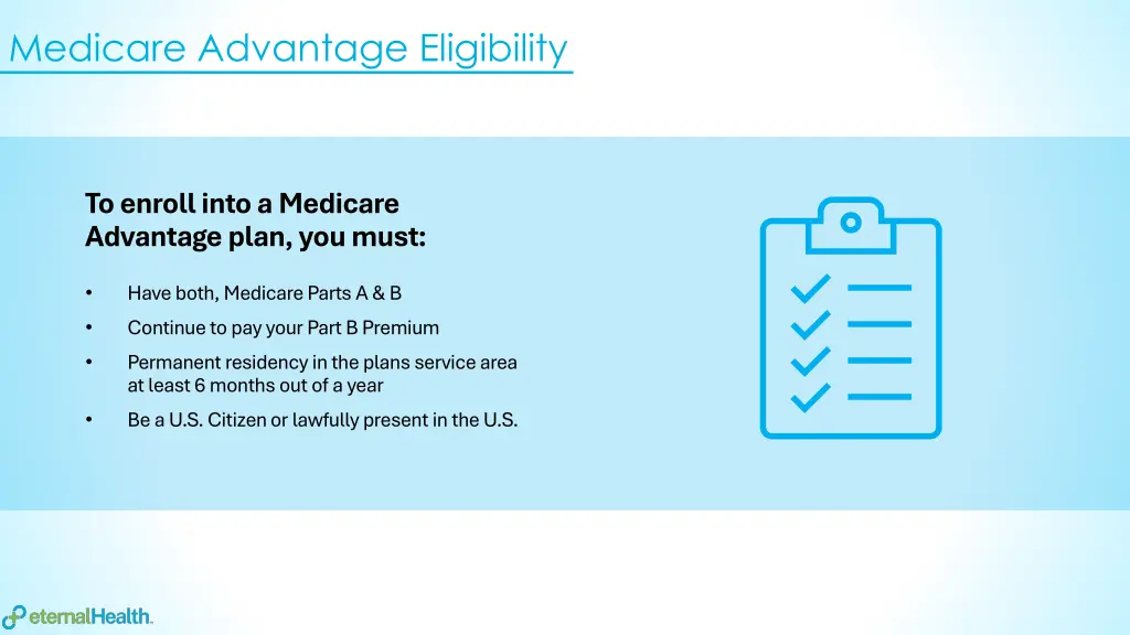 medicare advantage eligibility