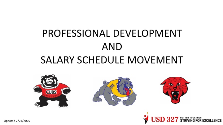 professional development and salary schedule