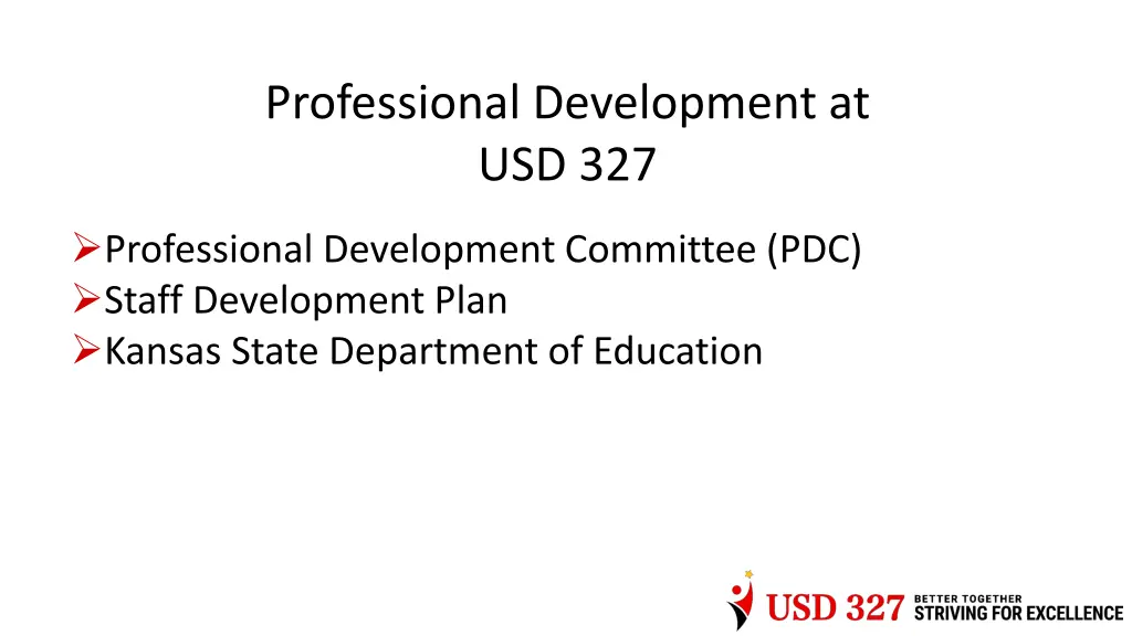 professional development at usd 327