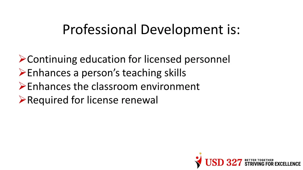 professional development is
