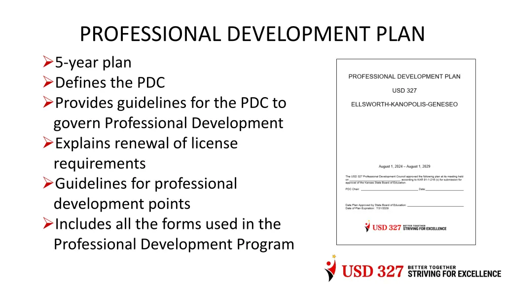 professional development plan 5 year plan defines