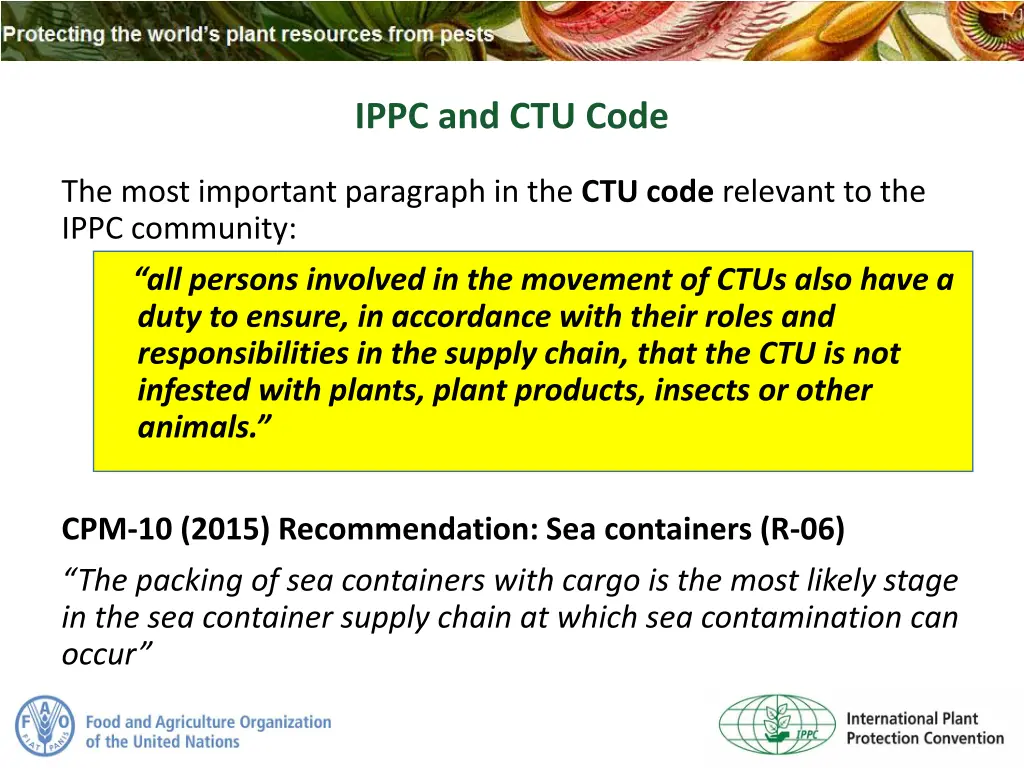 ippc and ctu code