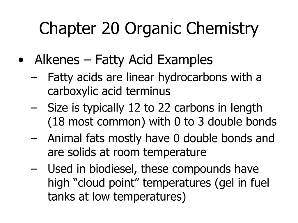 chapter 20 organic chemistry 20