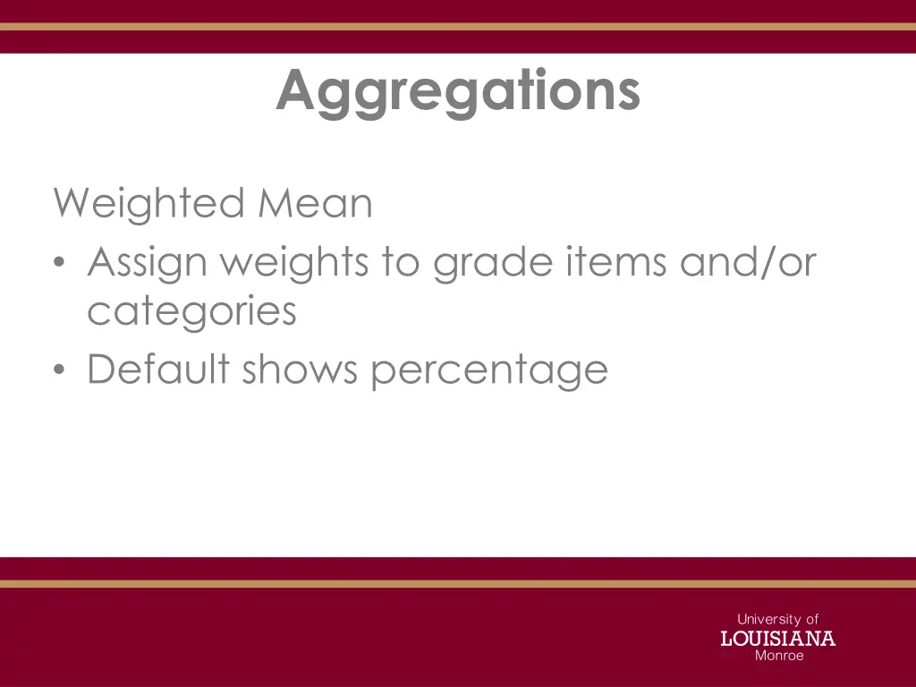 aggregations 2