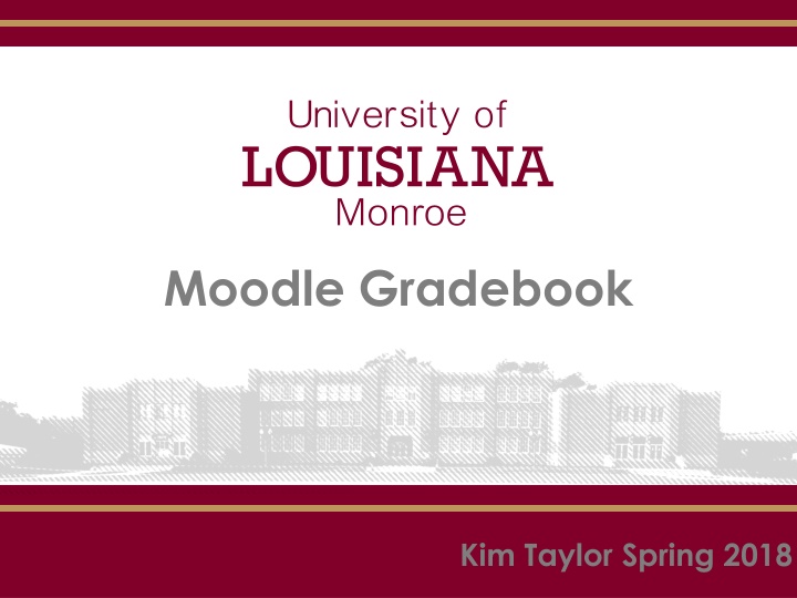 moodle gradebook
