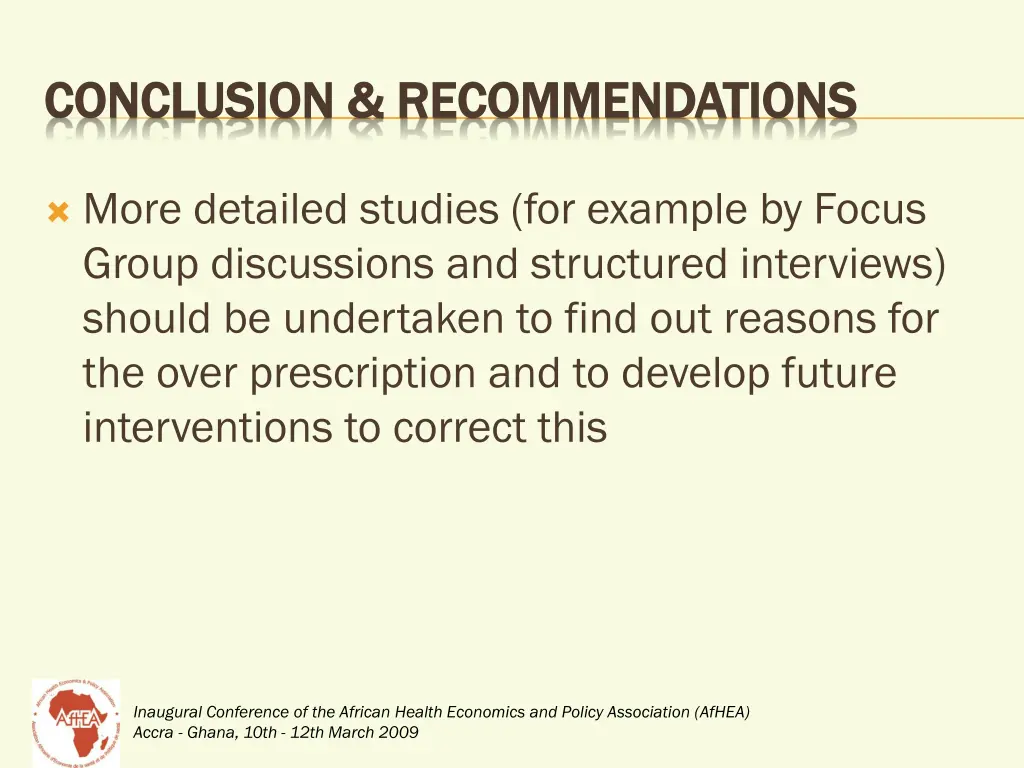 conclusion recommendations conclusion 1