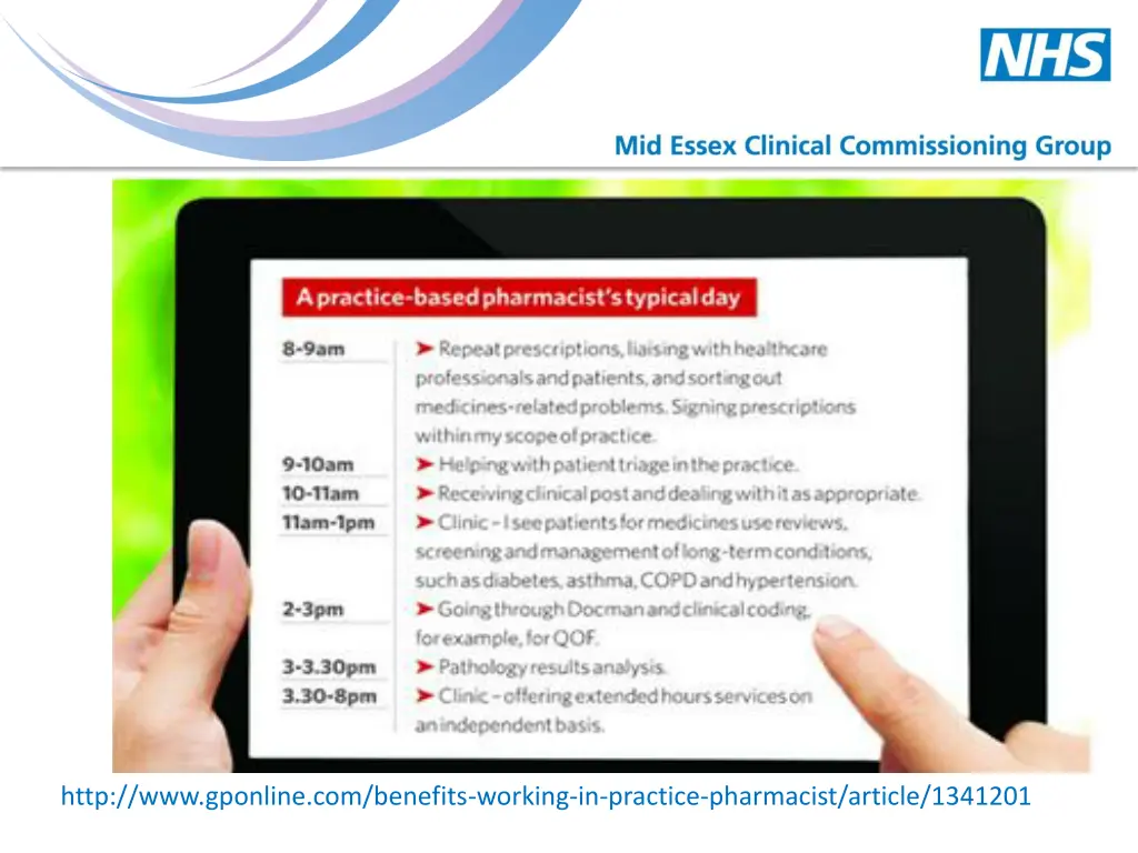 role of practice pharmacist