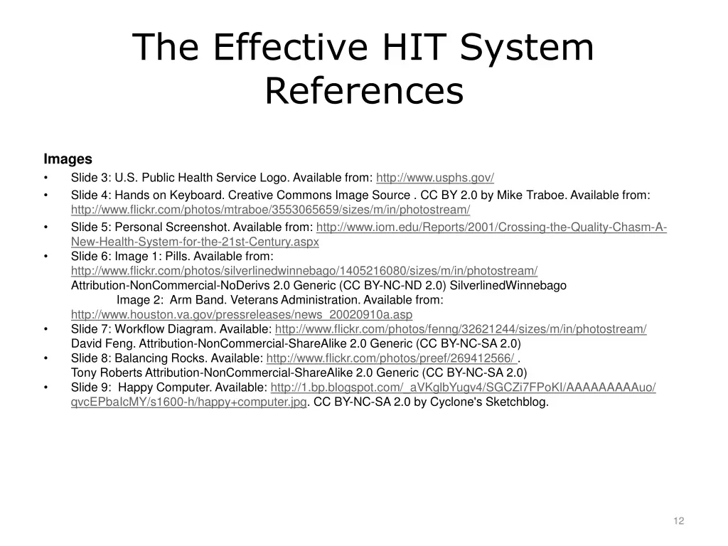 the effective hit system references