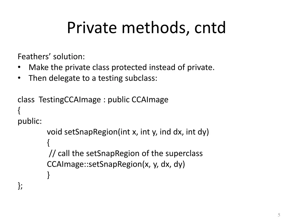 private methods cntd 1