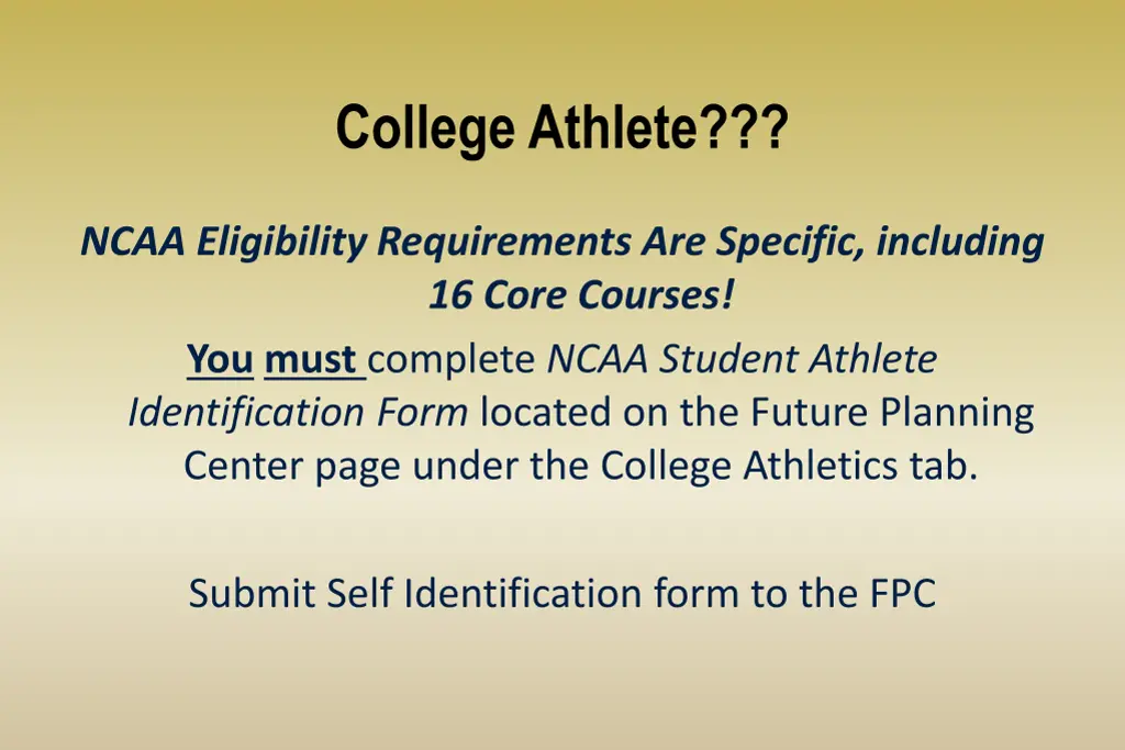 college athlete