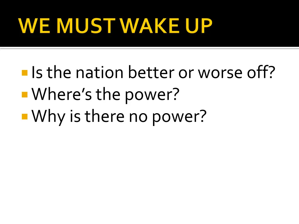 is the nation better or worse off where