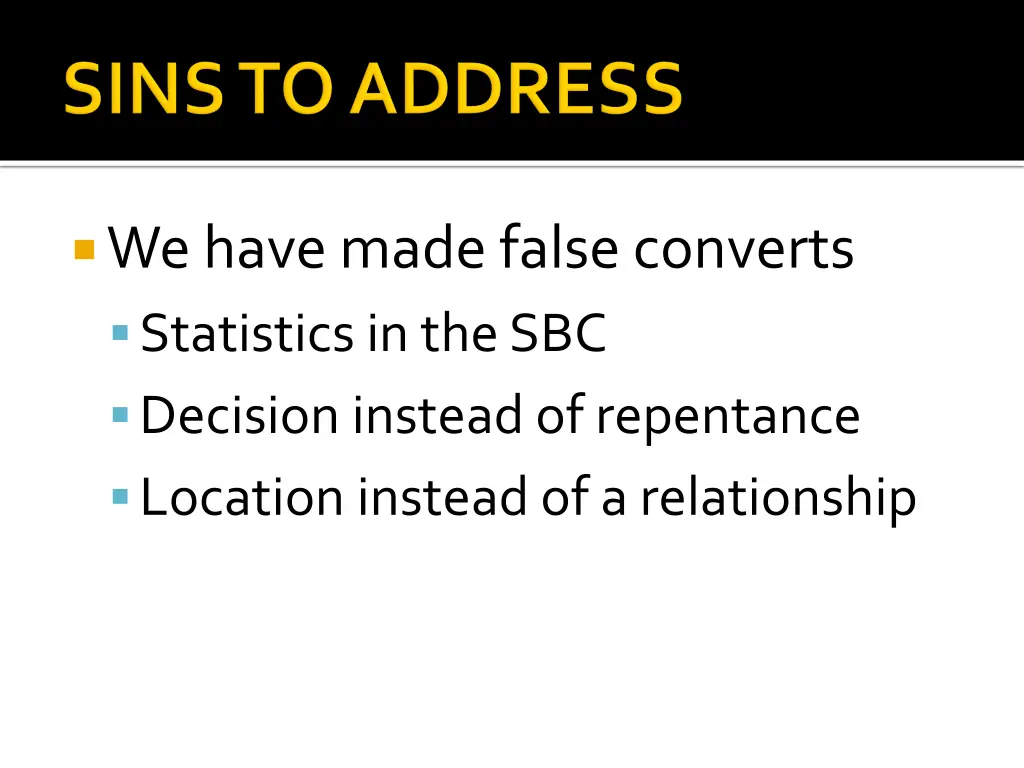 we have made false converts statistics