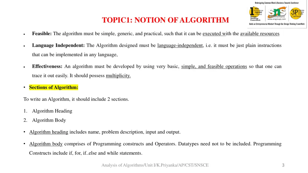 topic1 notion of algorithm 1