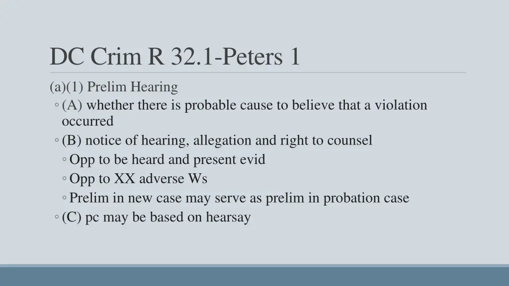dc crim r 32 1 peters 1