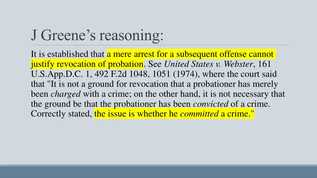 j greene s reasoning