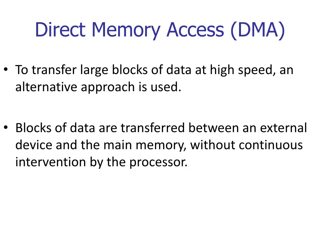 direct memory access dma