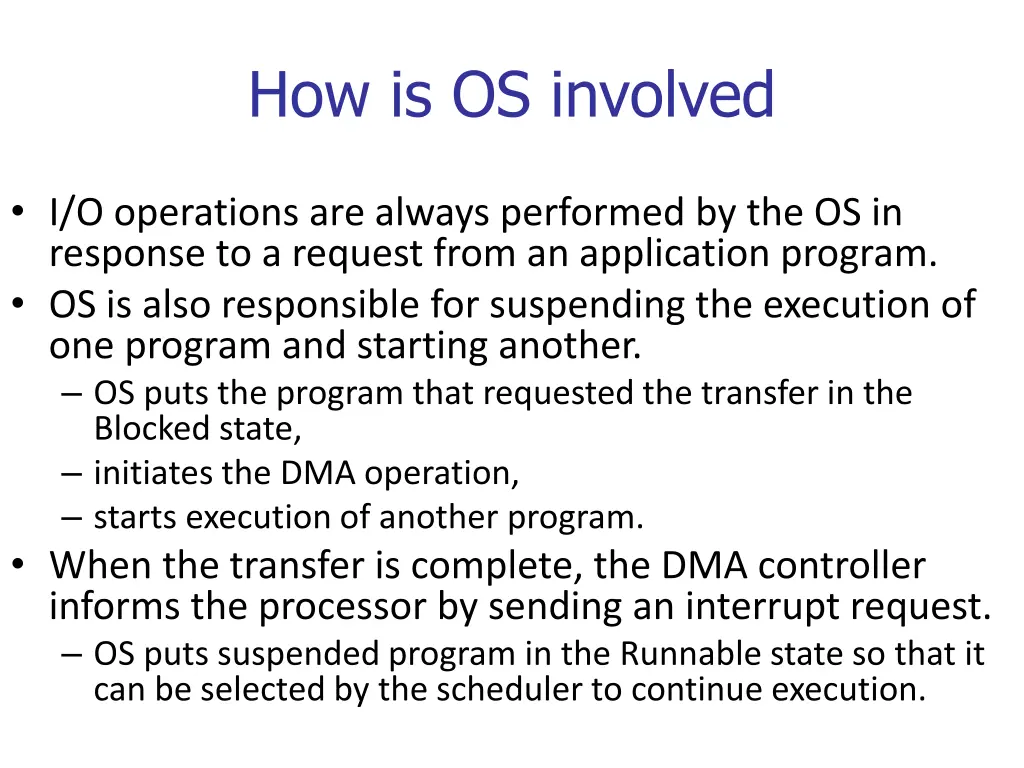 how is os involved