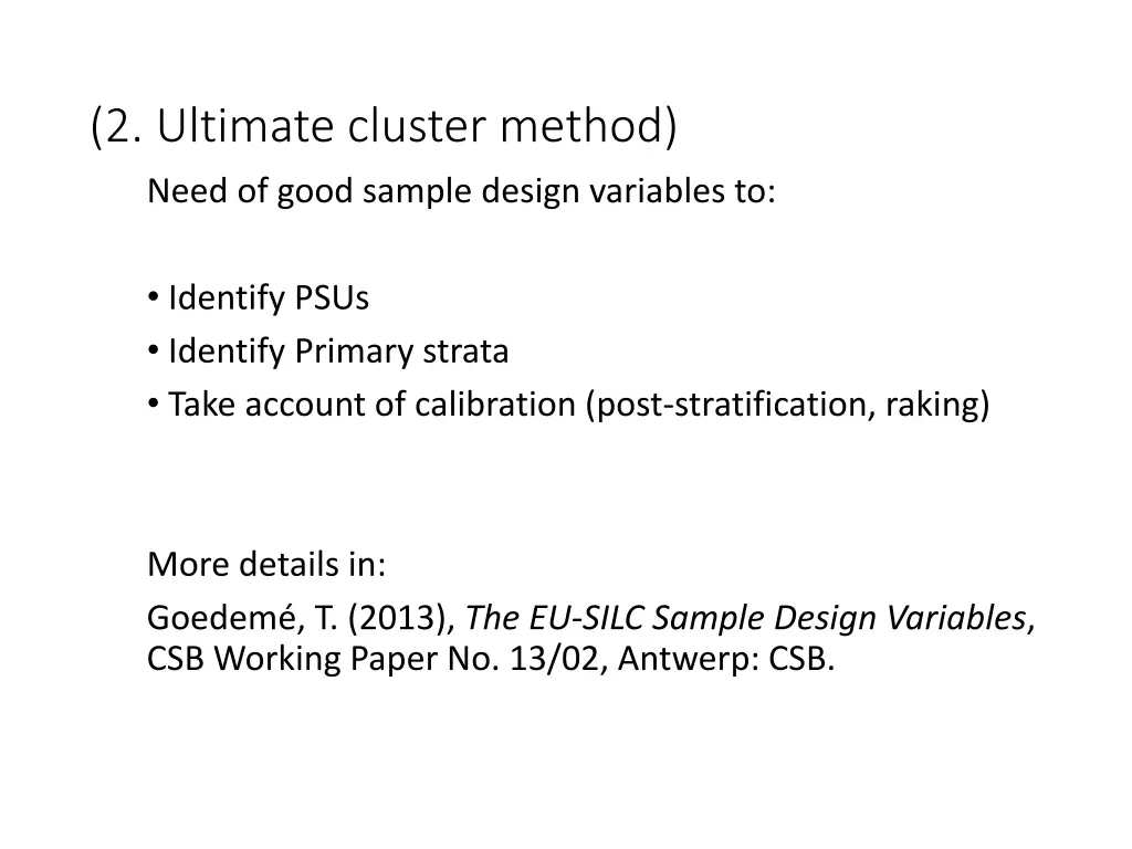 2 ultimate cluster method 2
