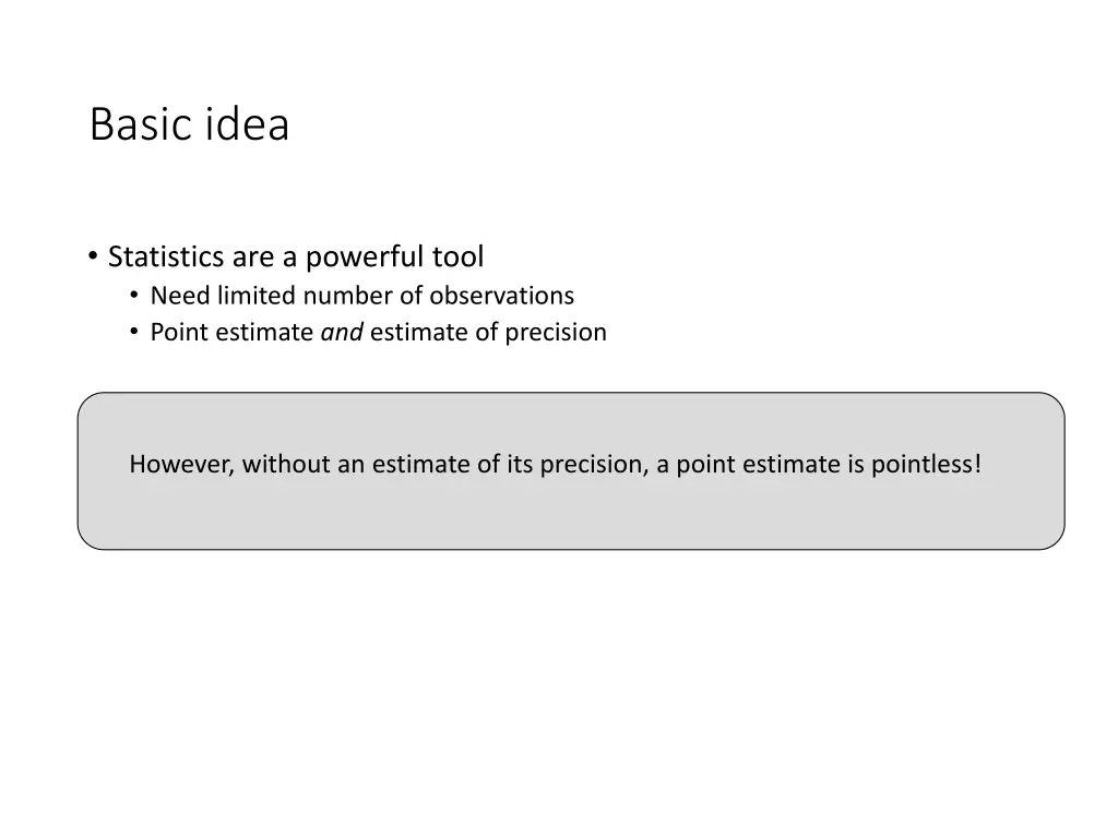 basic idea