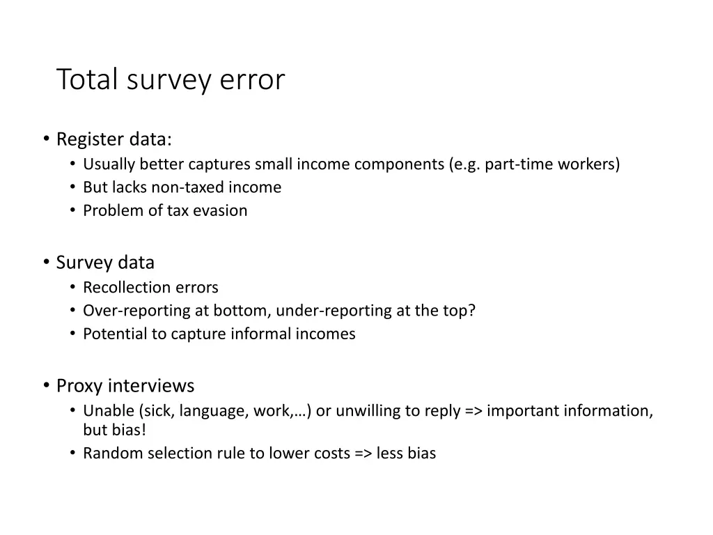 total survey error 1