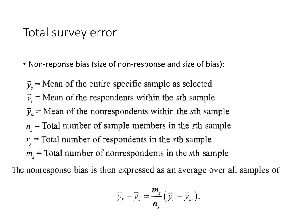 total survey error 5