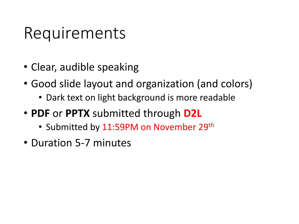 requirements