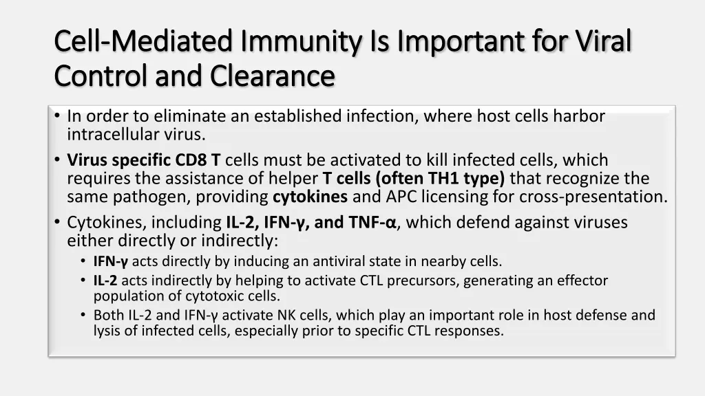 cell cell mediated immunity is important