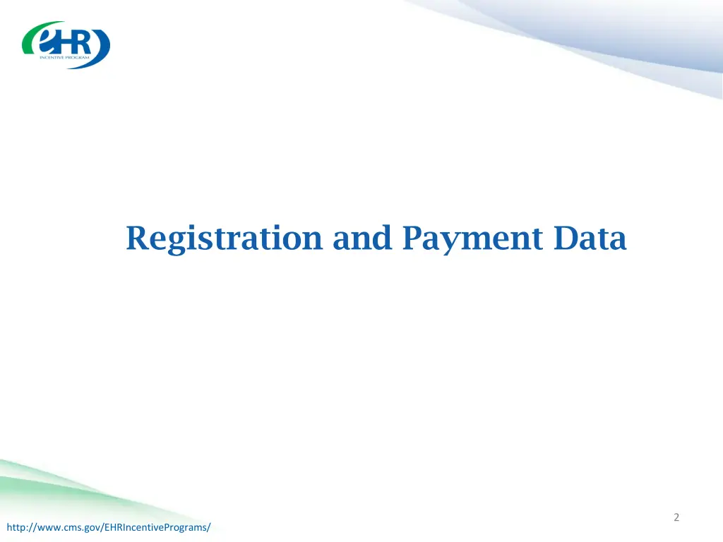 registration and payment data