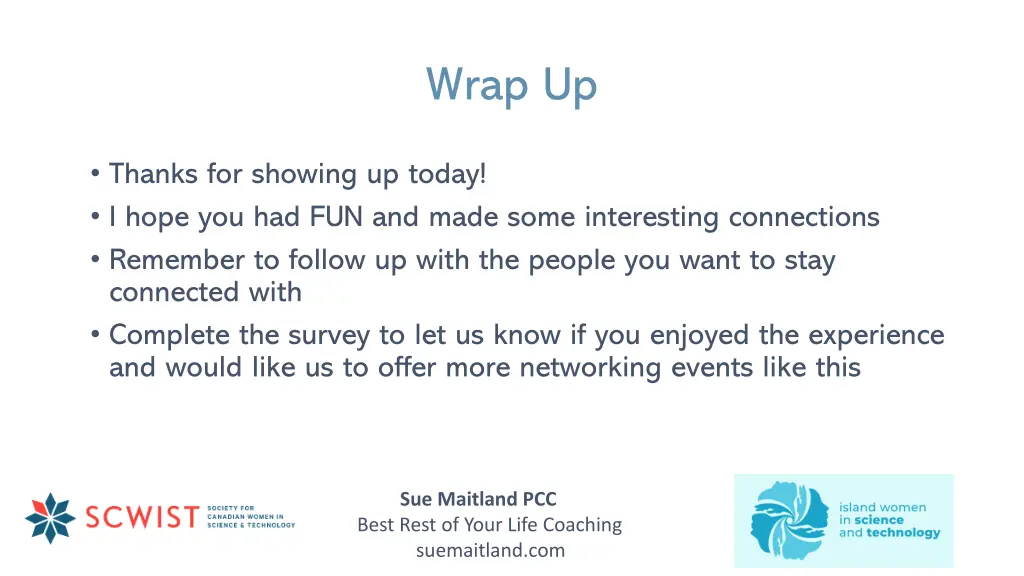 wrap up